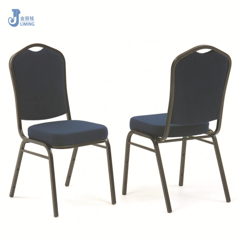 Fábrica al por mayor del hotel Silla de comedor Silla de banquete de hierro Silla de hotel moderno restaurante Silla de comedor silla trasera Silla de entrenamiento