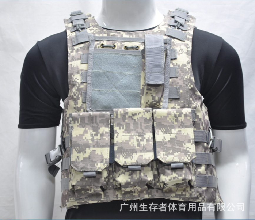 Fabrica directa chaleco anfibio al aire libre equipo táctico chaleco de combate CS fantasma camuflaje chaleco táctico anfibio