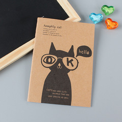Brown Kraft Paper Retro Cartoon Mini Notebook Portable Memo Book Small Gift Can Add LOGO, Factory Direct Supply