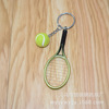 Realistic tennis racket, keychain, fashionable bag decoration, pendant, Birthday gift