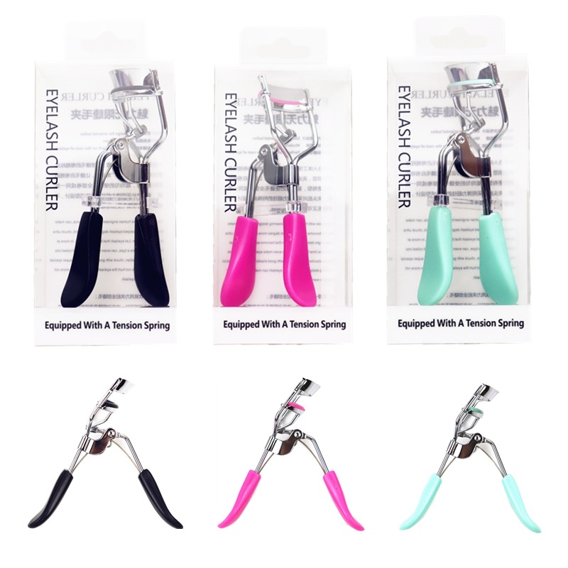 Foreign trade cross-border eyelash curler manual integral wide-angle stainless steel curling device to send replacement silicone pad beauty tools