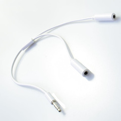 3.5mm Round Hole Split Audio Cable Adapter Couples Audio Cable Computer Phone Headphone Splitter