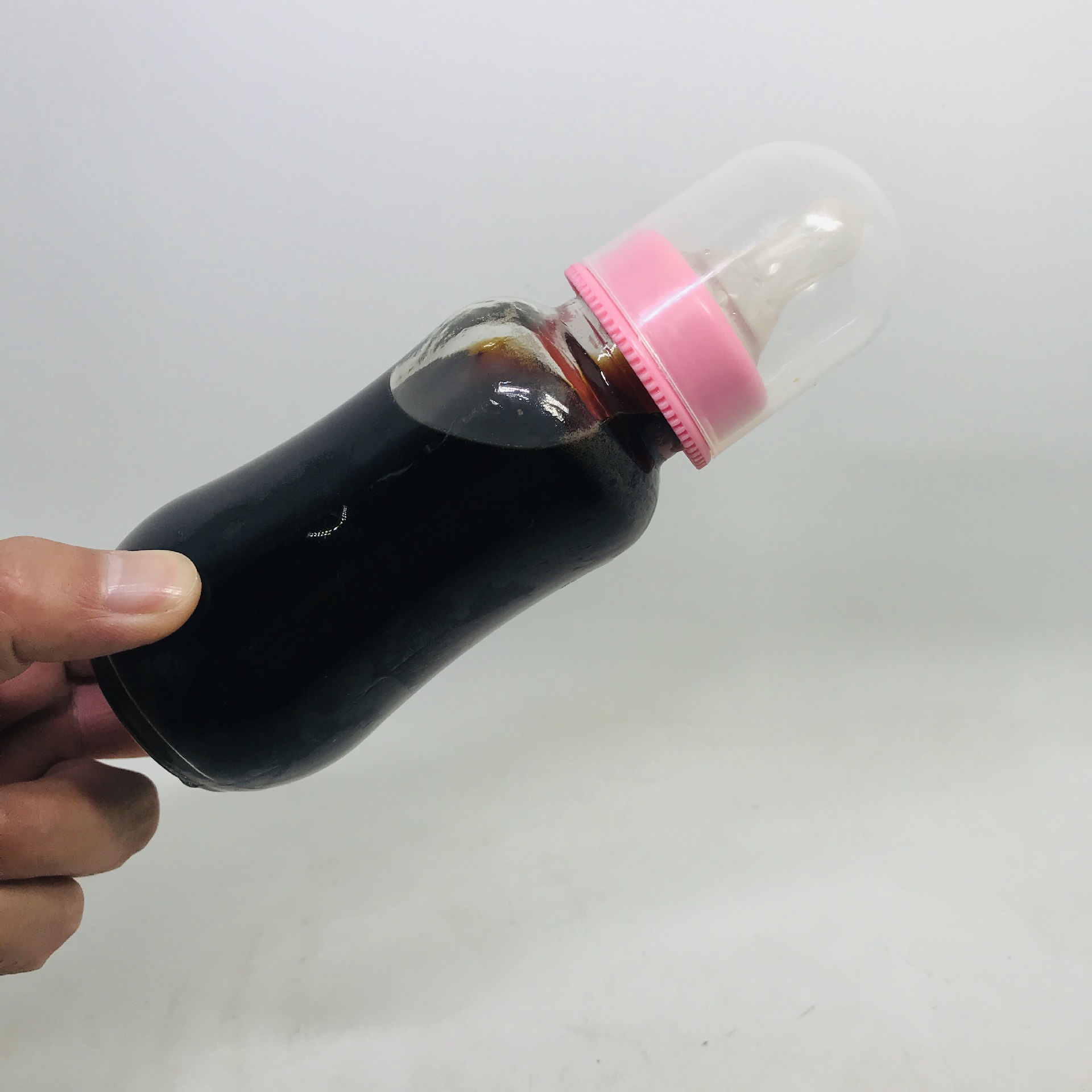 奶嘴奶茶瓶 学生饮料瓶 奶茶玻璃瓶成人吸吸奶瓶婴儿礼品奶瓶批发