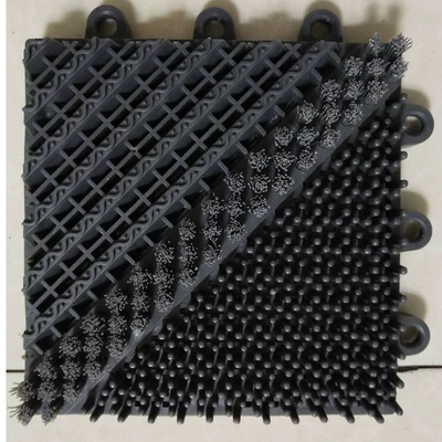 station Outdoor dust removal — Avtomobil döşəmə paspasları - reinforced-single-brush-ash-1-square