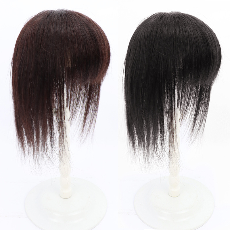 Hongxiu Optimal: todo el cabello real cubre las canas, el bloque de reemplazo de cabello en la parte superior de la cabeza es invisible y sin costuras