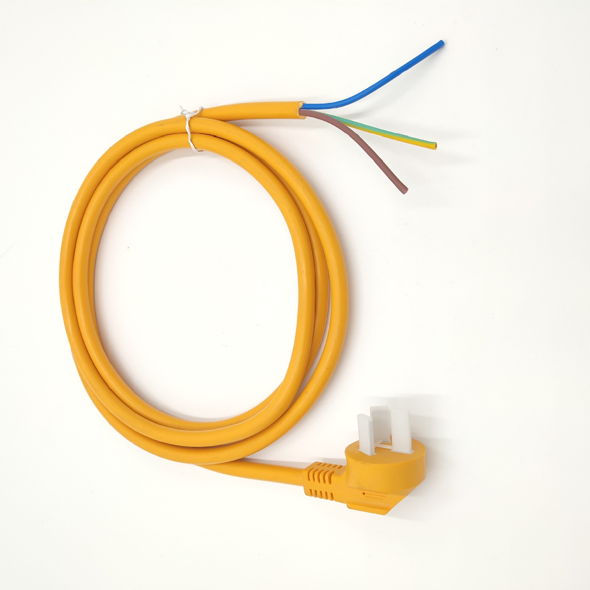 厂家直销充电桩16A-2.5平方0.6米国标三插电源线