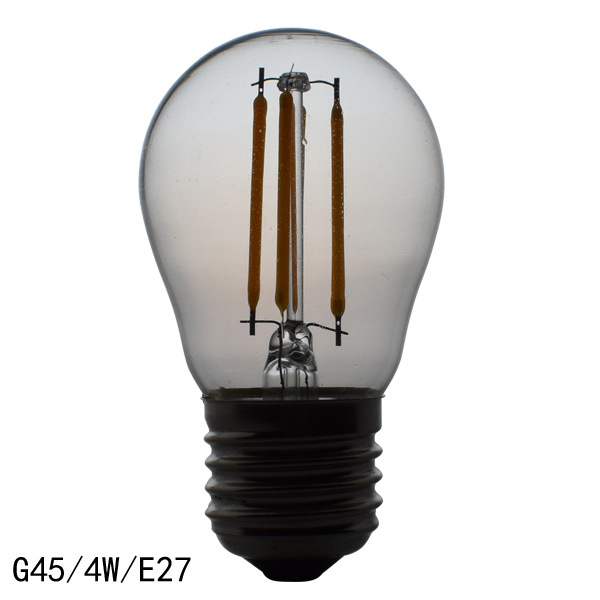 Bombilla LED decoración de vidrio bombilla vintage lámpara de filamento G45 bombilla E27 fábrica directa transfronteriza Alambre de tungsteno