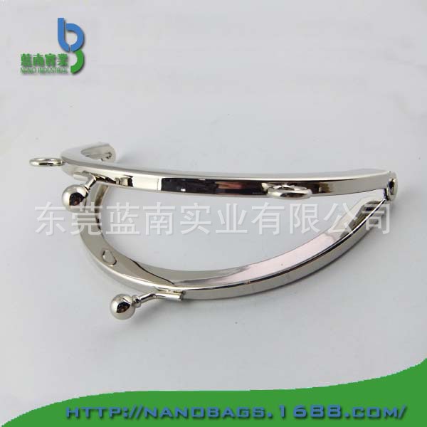 工厂大量生产口架零钱包五金夹，手袋夹口框夹，半圆平坑铰3分珠