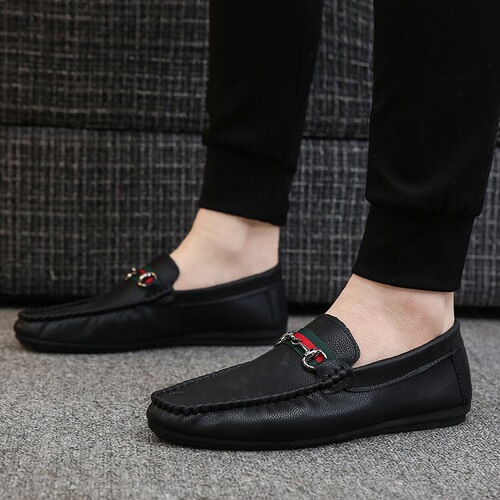 British casual beanie shoes, men's leather shoes, summer breathable trendy sneakers, business men's shoes, white shoes, social shoes