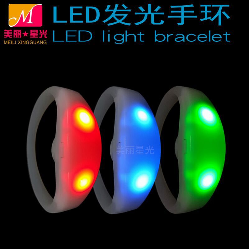 Pulsera luminosa led al por mayor concierto coreano-japonés control remoto emisor de luz DMX control central fabricante de pulseras luminosas que cambian de color