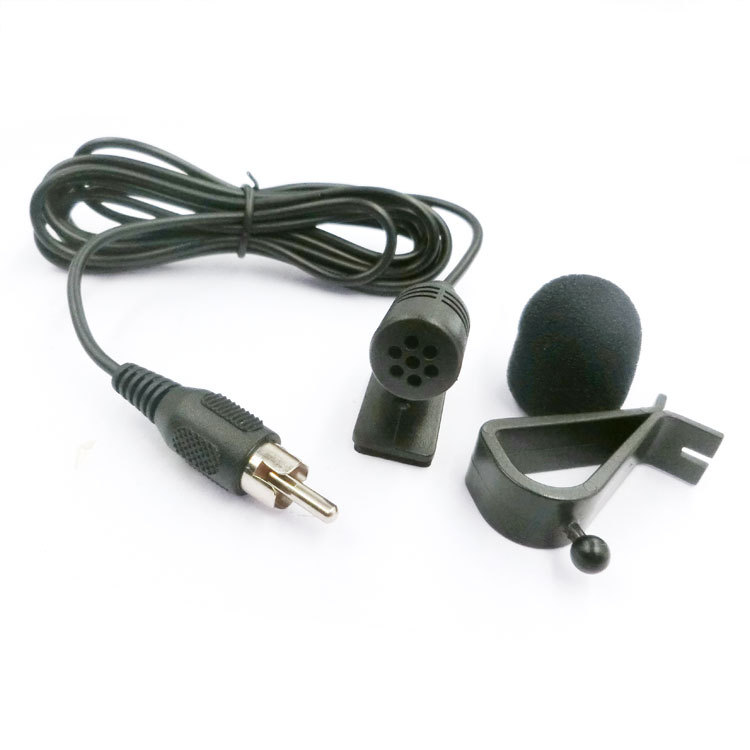 莲花插头车载麦克风车载蓝牙粘贴式导航仪外置外接话筒 DVD咪