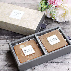 韩版长方形抽拉式茶叶喜糖抽屉小礼品盒纸质现货复古手工皂抽拉盒