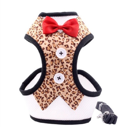 Pet Leash Set with Bow Tie Dress for Dogs - Manufacturer Direct Supply Back Harness Pet Harness