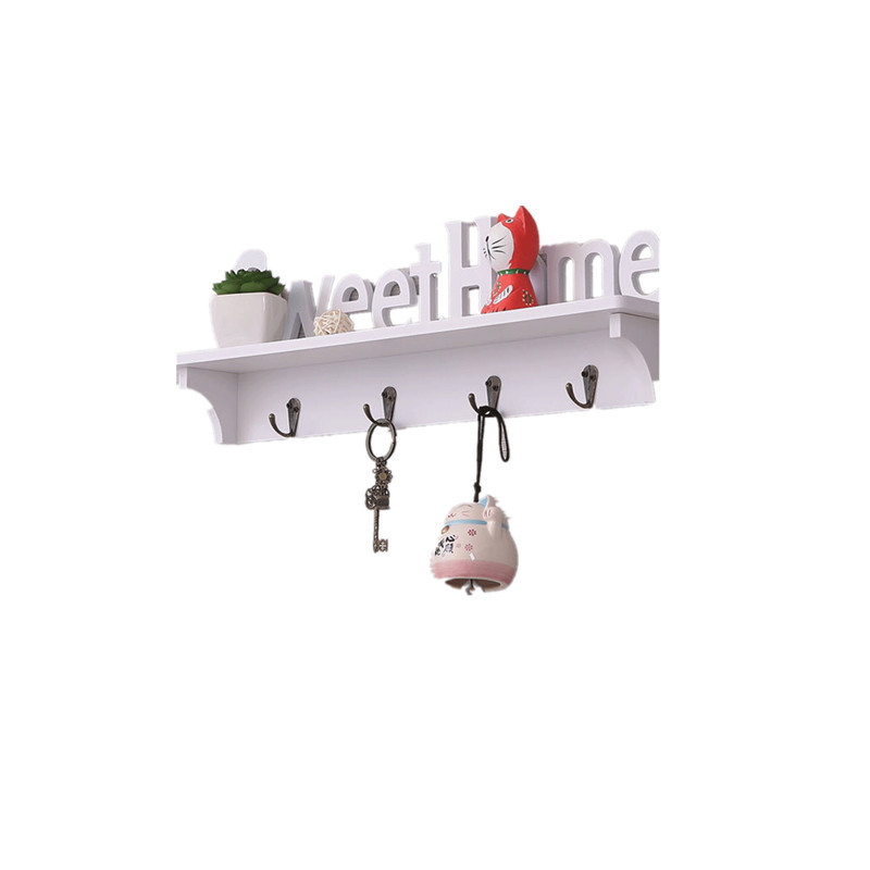 Nuevo estilo pastoral decoración de la pared estante letras inglesas pared colgante flor rack partición perchero al por mayor