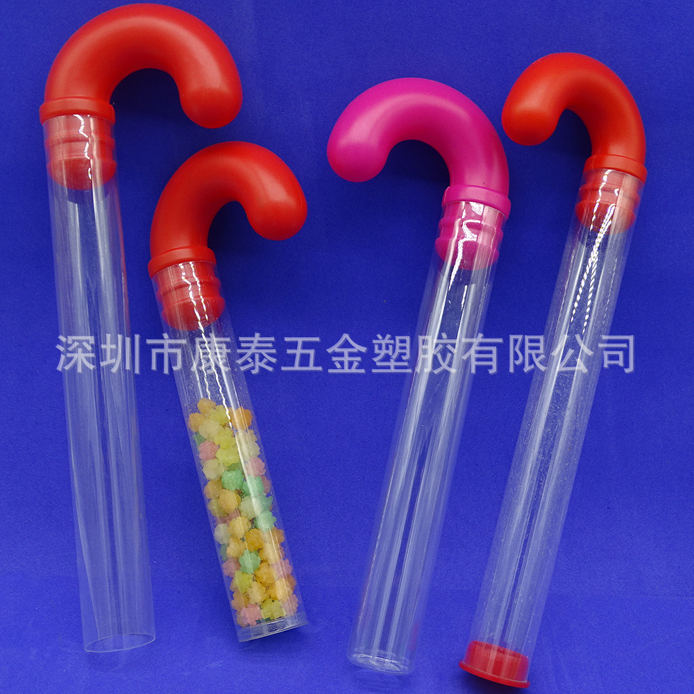 PET糖果拐杖包装管 PVC透明包装管  塑料透明包装管