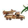 Wooden rocket for friend, realistic transport, car model, jewelry