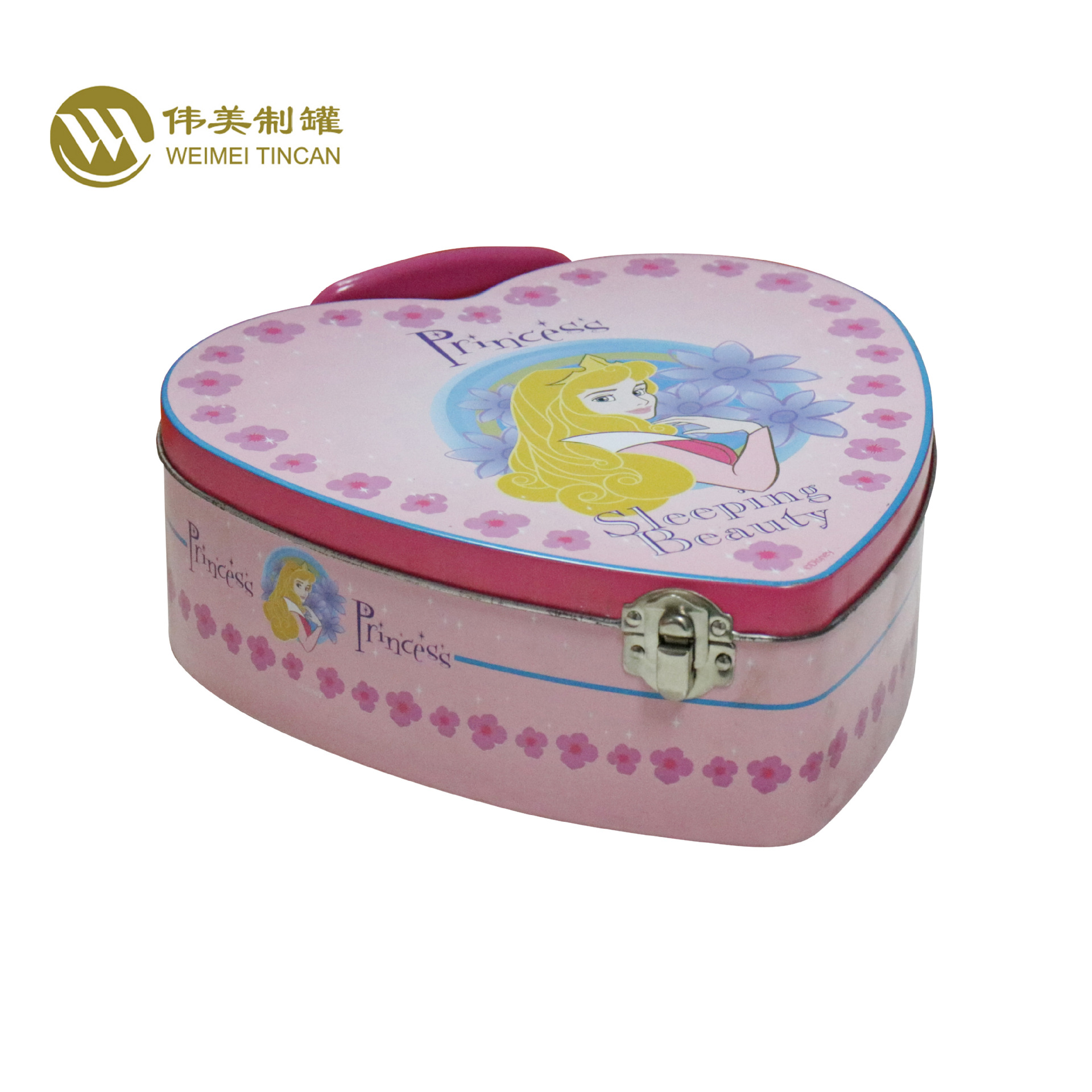 制罐厂家供应马口铁心形手提罐 高档礼品心形手挽罐 化妆品包装罐