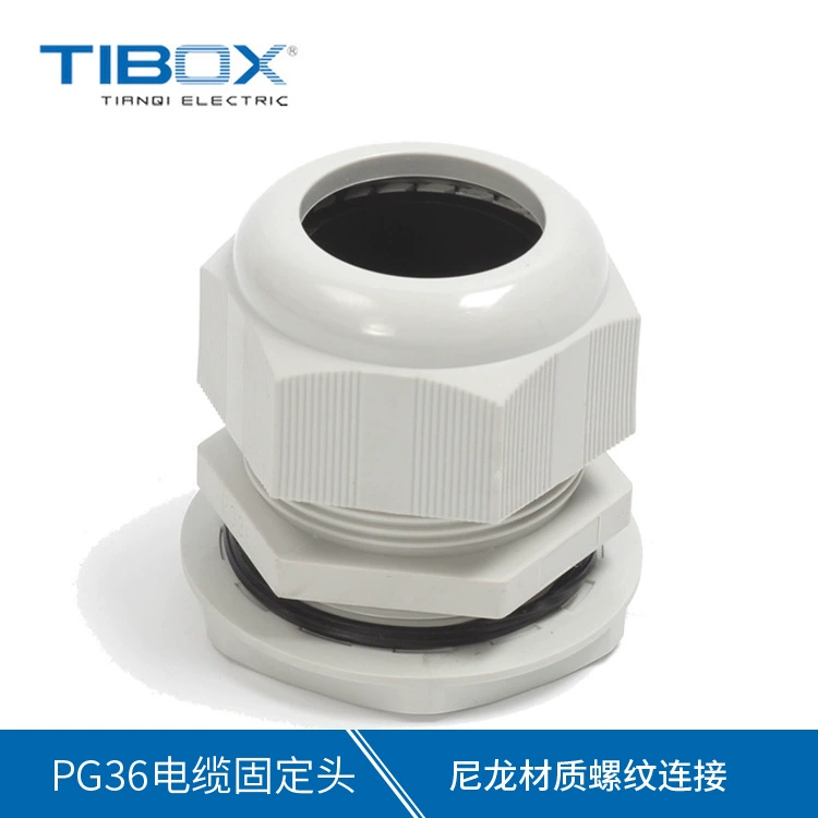 Кабель типа PG водонепроницаемый разъем нейлон материал пластик с фиксированной головкой Ge Lan головка резьба соединение Гранд голова Оптовая