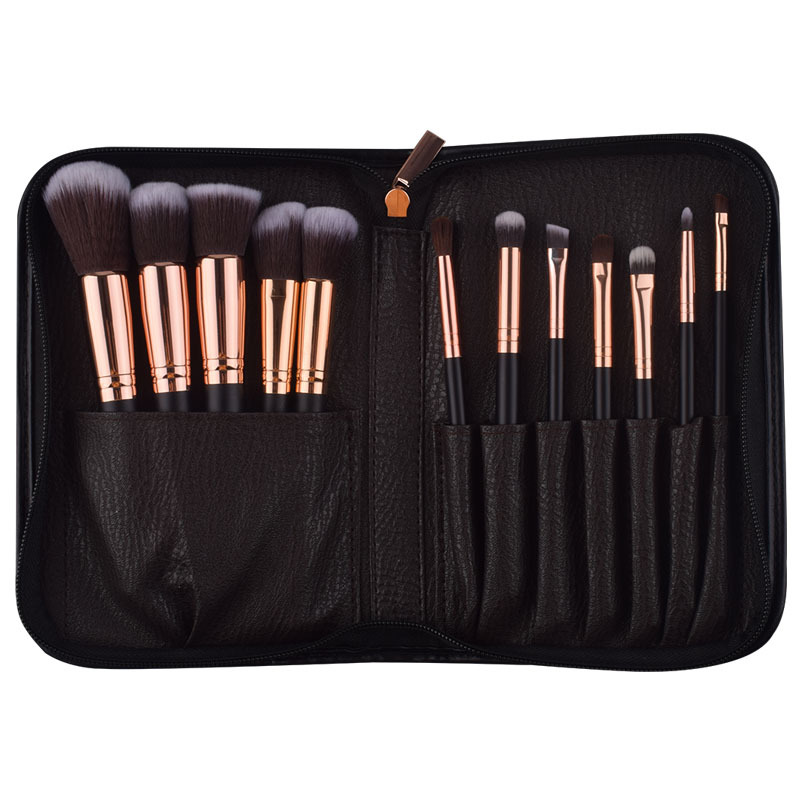 Amazon nuevo 14 cepillo de maquillaje conjunto traje belleza herramientas conjunto completo cepillo de maquillaje en stock fábrica al por mayor