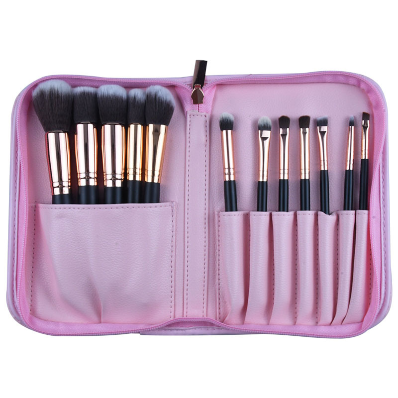 Amazon nuevo 14 cepillo de maquillaje conjunto traje belleza herramientas conjunto completo cepillo de maquillaje en stock fábrica al por mayor