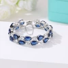 Platinum blue diamond 17cm