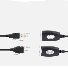 USB signal amplifier USB mouse keyboard extender extension cable 50 meters USB RJ45 network extender