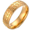 Three dimensional carved tires, ring suitable for men and women, accessory for beloved, wish, European style