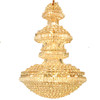 Elite golden crystal pendant for living room, hotel ceiling lamp, lights