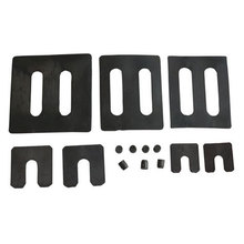 幕墙石材填缝U型绝缘垫片批发 PVC垫片 凹型铝挂件防滑插垫片现货