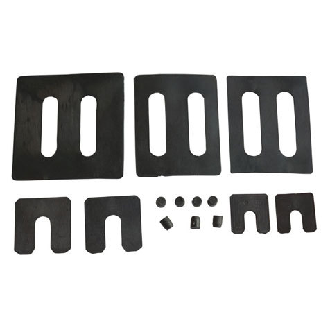 幕墙石材填缝U型绝缘垫片批发 PVC垫片 凹型铝挂件防滑插垫片现货