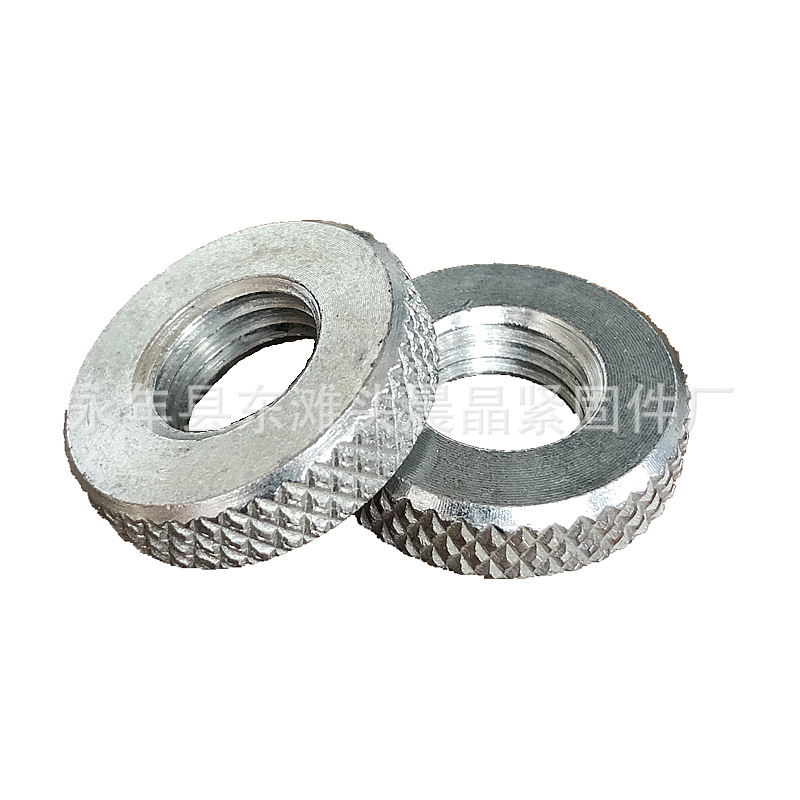 滚花调平调整圆螺母机箱设备M6/8/10/12/14/16手拧螺帽