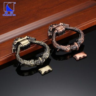 Factory wholesale European retro green ancient door knocker 3389 zinc alloy door knocker
