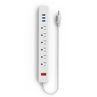 American Socket 6 Holes with 3Usb Interface Fcc Us Standard Smart Socket Supports Fast Charging Plug