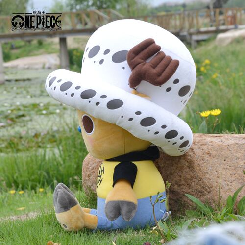 One Piece White Hat Chopper Doll Rag Doll One Piece Plush Toy Doll Birthday Gift for Boys and Girls