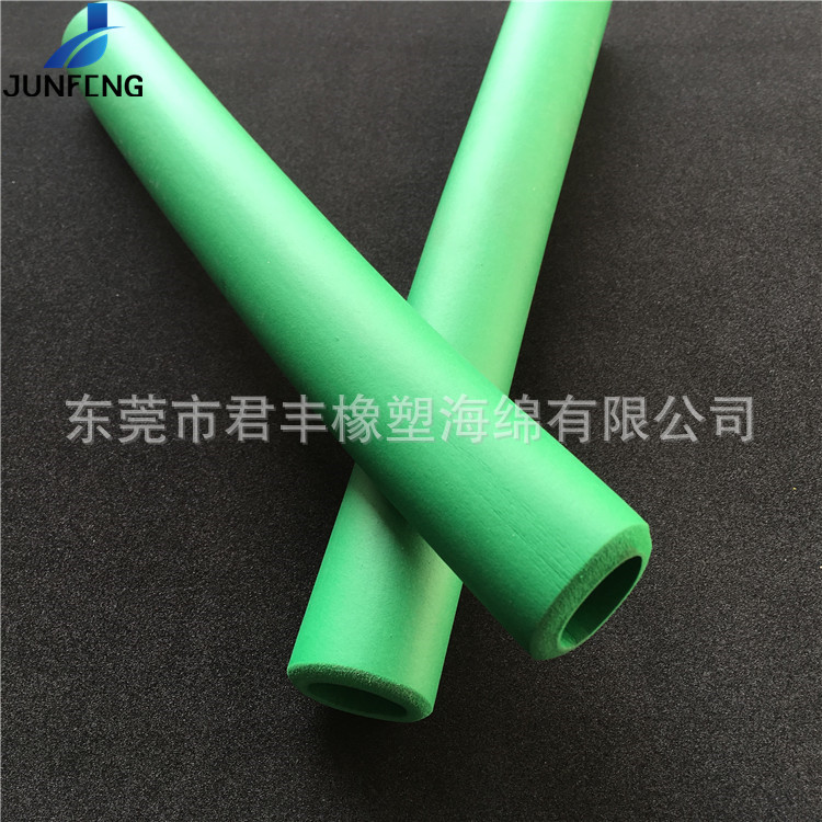 不锈钢管长把套光面倒角NBR橡塑减压海绵套管扫帚握把泡棉防护管