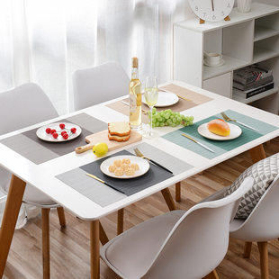 Table mat PVC, waterproof non-slip tableware, cotton and linen