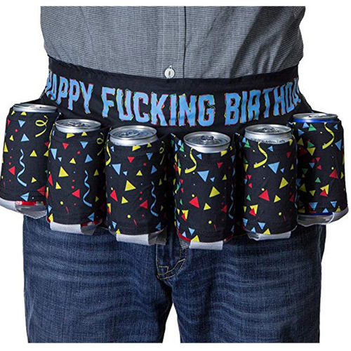 Novel Beverage Holder BEER Belt Creative Picnic Party Drink Outdoor Hiking Waist Belt Beer Festival