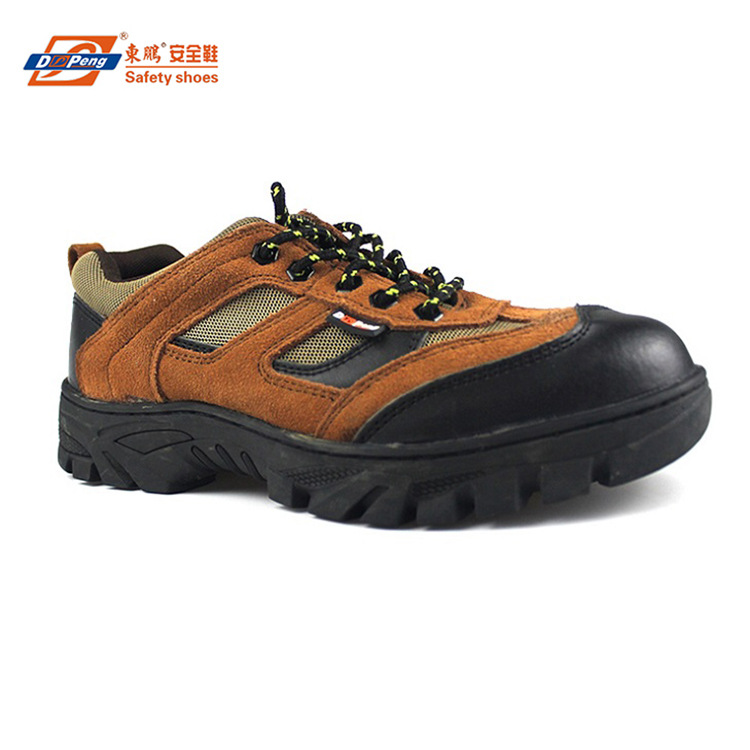 东鹏正品反绒皮时尚休闲透气防臭防砸耐高温劳保鞋厂家批发直销