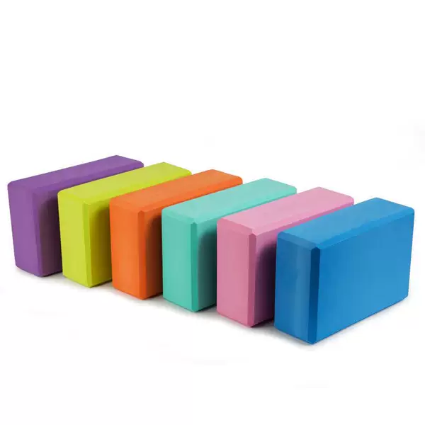 120g eva foam fitness high density yoga brick auxiliary supplies solid color stretch multifunctional non-slip