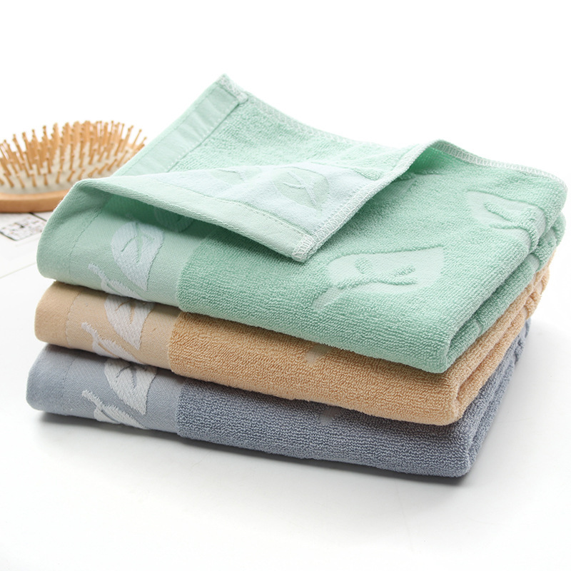 Wholesale 40*92 cotton thickened absorbent adult bath towel 32 strands of leaves Jacquard large towel bath towel Wholesale 40*92 cotton thickened absorbent adult bath towel 32 strands of leaves Jacquard large towel bath towel