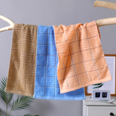 批發大方格毛巾棉加厚吸水柔軟洗臉面巾家用 商超情侶禮品毛巾