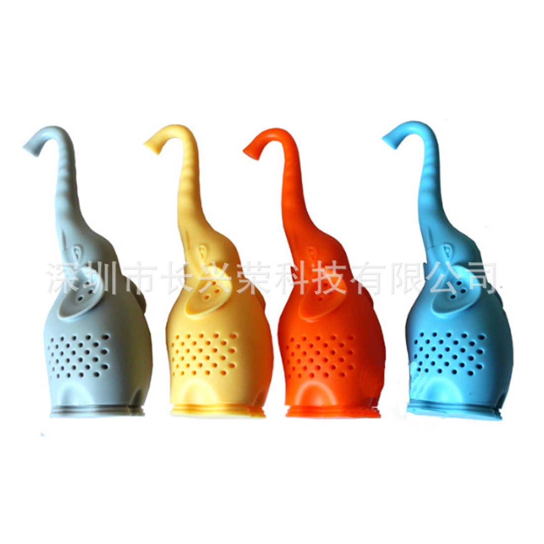 创意新款厂家直销硅胶大象茶包茶漏 硅胶大象泡茶器滤茶器