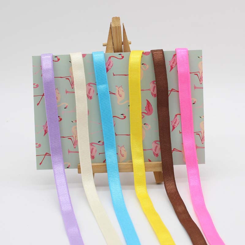 现货28色10mm亮光背起毛肩带有光弹力带文胸内衣松紧带饰品磨毛