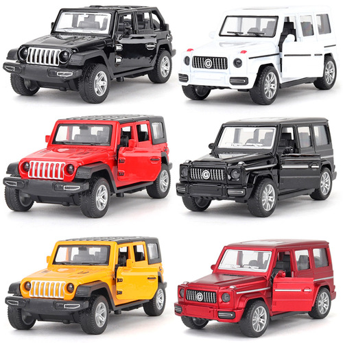 Factory price direct supply 1:36 pull back alloy car model, various off-road vehicle simulation sports car baking cake accessories