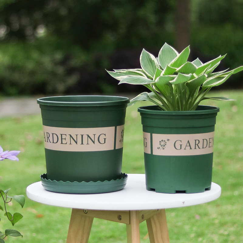 Wholesale Plastic Flower Pots, 0.5 Gallon Extra-Large Pots for Succulents, Outdoor Planting, Large Manufacturer, Logo Can Be Changed, Tray Available