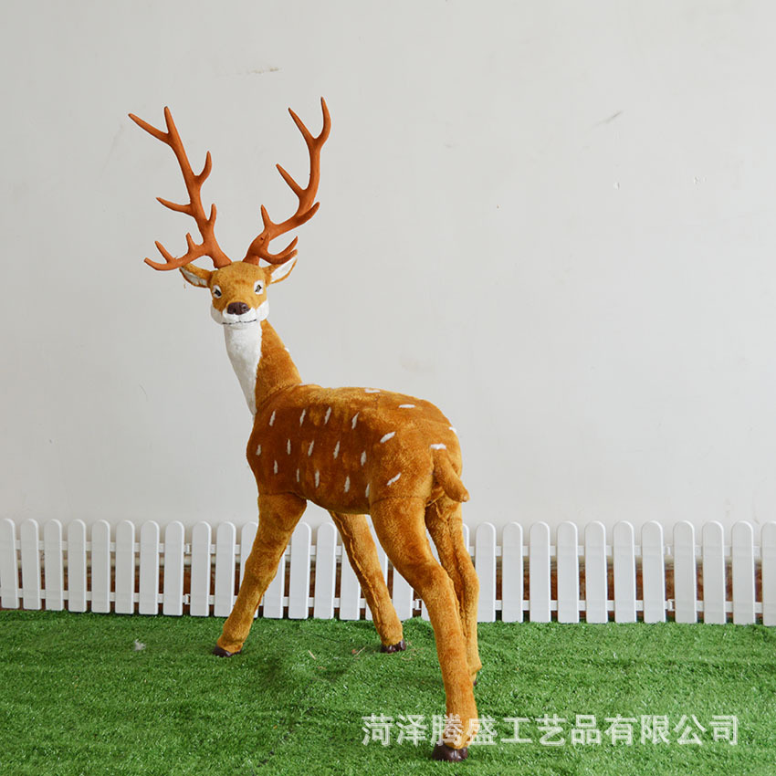 Simulación de Navidad modelo de alce decoración simulación animal de peluche ELK Sika ciervos de Navidad centro comercial decoración del hogar image 13