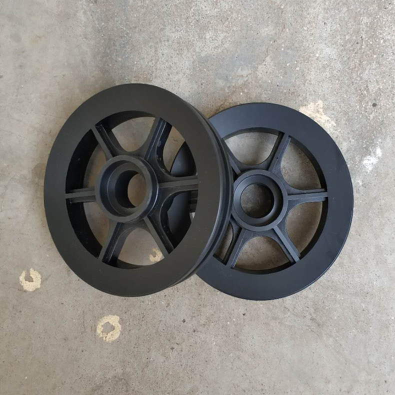 批发注塑移动轨道滑轮谷仓门轮及配件尼龙吊轮可来图做门专用静音