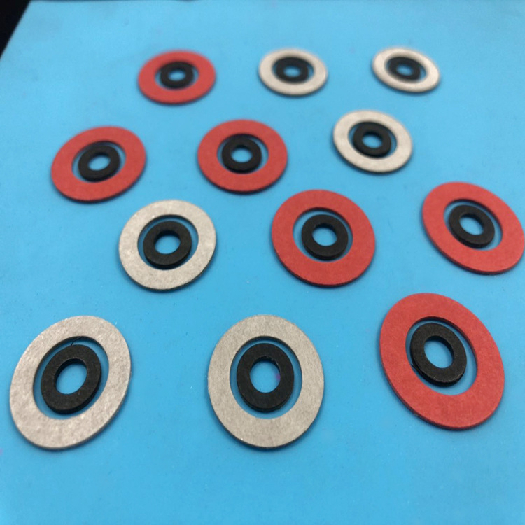 黑钢纸绝缘垫片红钢纸变电器垫自攻螺丝垫片灰垫圈高温绝缘垫片