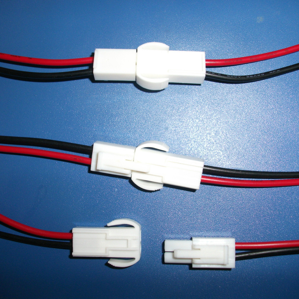 工厂生产优质环保EL4.5公母对接端子线带锁LED插头连接线供电专用