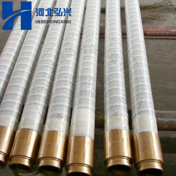 DN125布料机末端胶管  3米四层钢丝缠绕耐磨管